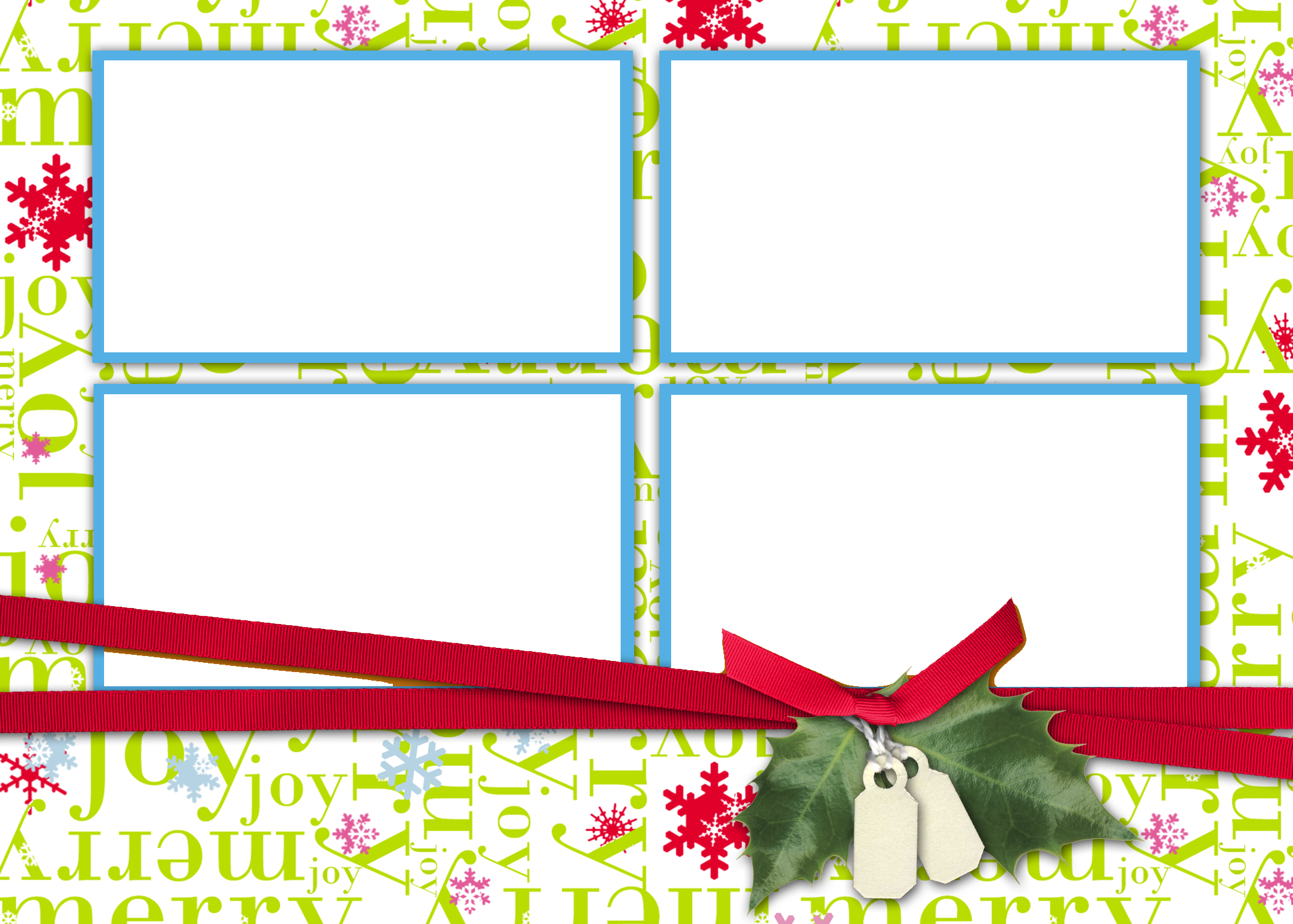 christmas collage template